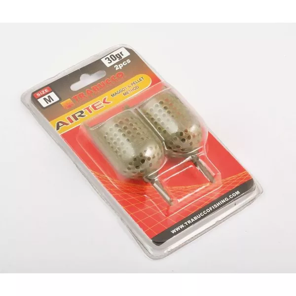 Trabucco Airtek Maggot-Pellet L 30gr Kosz Method Feeder 2 szt.