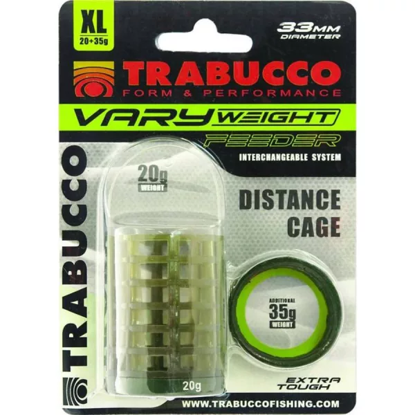 Trabucco Vary Weight Distance Cage Feeder XL 20gr, 35gr Kosz Feederowy z Wymiennym Obciążeniem