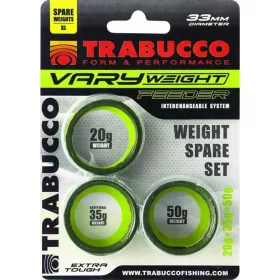   Trabucco Vary Weight Distance Cage Feeder 20gr, 35gr, 50gr Zestaw Obciążeń do Kosza Feederowego
