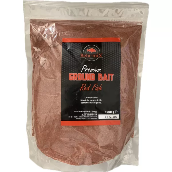 Betamix Zanęta Premium Red-Fish Krill Method Mix Rakowo-Kałamarnicowa 1000gr