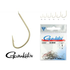   Gamakatsu LS-1810B/008 Bronz 8 25db/csomag Lapkás Szakállas Feeder horog