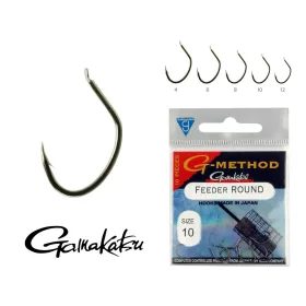   Gamakatsu G-Carp super snag Czarny 6 10szt/opakowanie Haczyk Feeder Oczkowy Zadziorowy