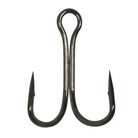   Gamakatsu Preda Double 21 Hooks Black Dwuostrzowy haczyk z oczkiem, z zadziorem #6