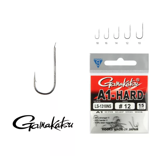 Gamakatsu LS-2210B/010 Brąz 10 10 sztuk/opakowanie Z łopatką Z zadziorem Haczyk feederowy