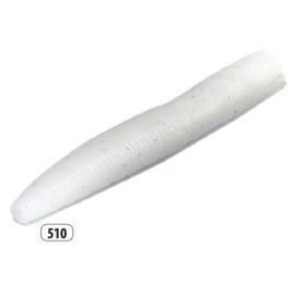   Trabucco Slurp Bait Gruby Robak Pstrągowy Biały Brokat 10szt