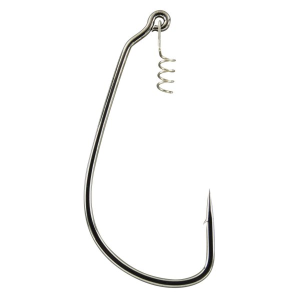 Gamakatsu Worm EWG Hooks Spring Lock Black #4/0 haczyk
