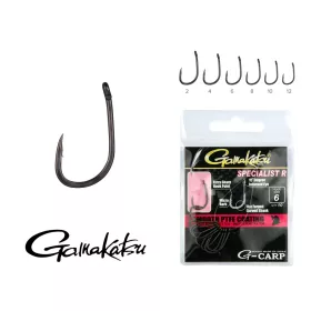   Gamakatsu G-Carp Specialist R Czarny 4 10szt/opakowanie Haczyk Feeder Oczkowy Zadziorowy