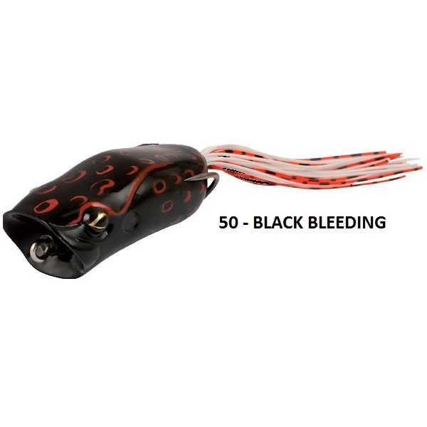 Rapture Popper Frog 6cm 15gr Fekete Vérző Gumibéka