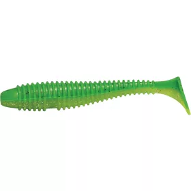 Rapture Ribbed Swing Shad 7cm Zöld Lime Plasztik Csali 12db