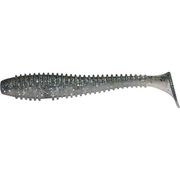 Rapture Żebrowany Swing Shad 9,5cm Dymny Niebieski Przynęta Plastikowa 7db