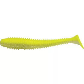   Rapture Ribbed Swing Shad 4cm Sárgászöld Szellem Plasztik Csali 14db