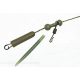 K-Karp DT Chod Rig 90cm Green Leadcore Leader with Safety Clip 2pcs