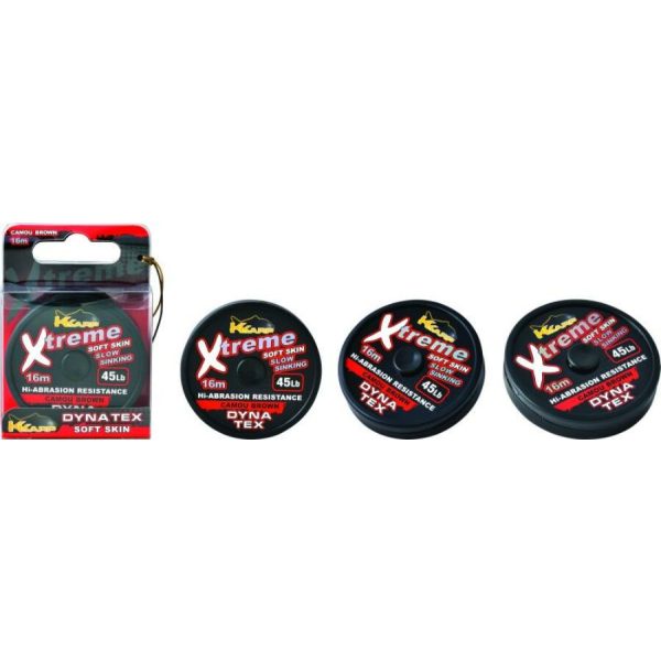K-Karp Dyna Tex Xtreme Soft 16m 25lb Camo Zielony Przypon