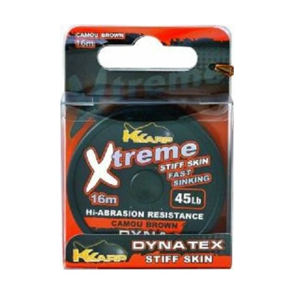 K-Karp Dyna Tex Xtreme Stiff 16m 25lb Camo Brązowy Przypon