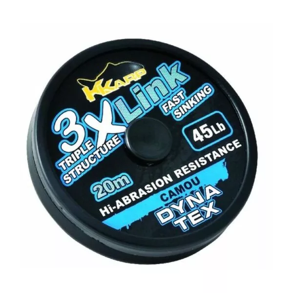 K-Karp Dyna Tex 3X-Link 20m 25lb Camou Przypon