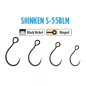   Trabucco Shinken Hooks S-55BLM BN #8 Hak bezzadziorowy do ryb drapieżnych 10szt