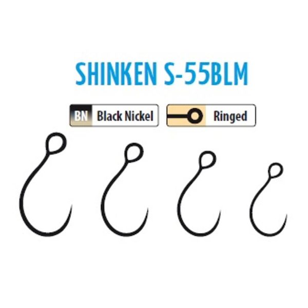 Trabucco Shinken Hooks S-55BLM BN #10 Hak bezzadziorowy do ryb drapieżnych 10szt