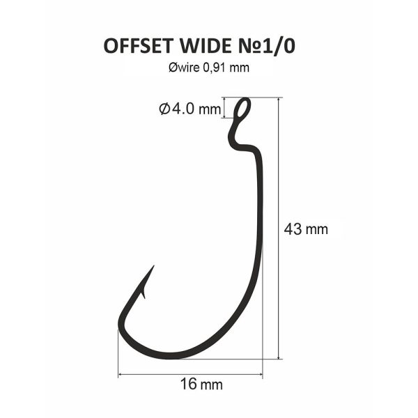DS Offset wide No. 1/0 (4 szt./opakowanie)