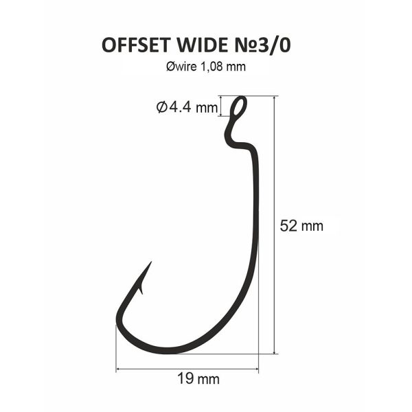 DS Offset wide No. 3/0 (3 szt./opakowanie)