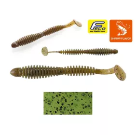   Tiemco Locoism Flexy Shad 7,6cm #100 Watermelon/BKF Przynęta plastikowa 9szt.