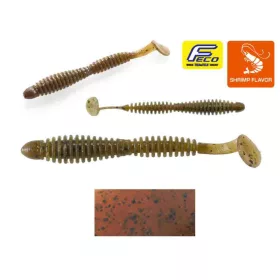   Tiemco Locoism Flexy Shad 7,6cm #102 GP/BKF Przynęta z tworzywa sztucznego 9szt.