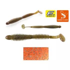   Tiemco Locoism Flexy Shad 8.9cm #142 Cinnamon/BLF Plastic Bait 7pcs