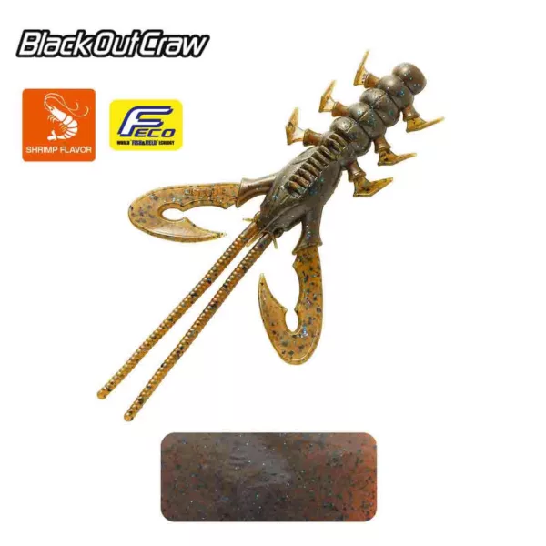 Tiemco Black Out Craw 10cm 133 Plasztik Csali 6szt.