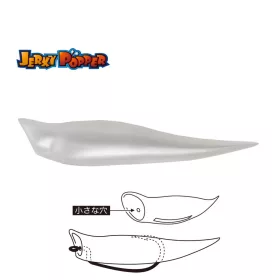   Tiemco Jerky Popper Eco 8,3cm 6gr 01 Pearl White Przynęta plastikowa 3 sztuki
