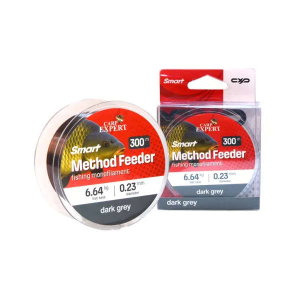 Żyłka główna monofilowa Carp Expert Smart Method Feeder Dark Grey 0,23mm, 300m