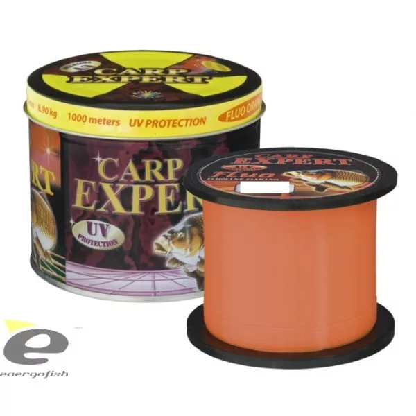 Żyłka Carp Expert UV Fluo Pomarańczowa 0,30Mm 1000M W metalowym pudełku