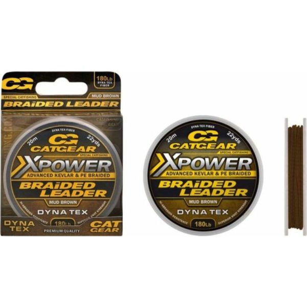 Catgear Xpower Braided Leader 20m 230lb Przypon
