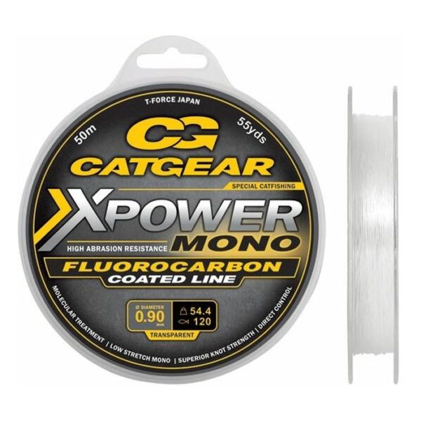 Catgear Xpower Mono Leader FC 50m 200lb Żyłka Monofilowa Przyponowa