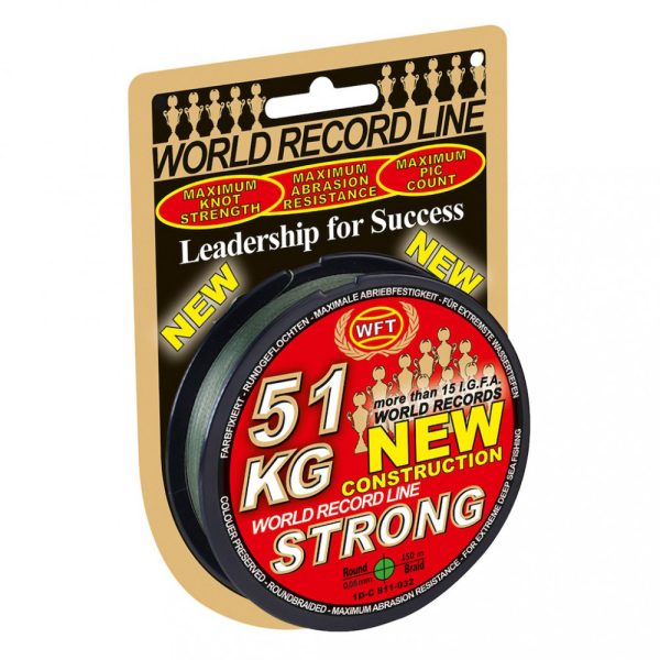 Plecione WFT NEW GREEN 32KG 0,22mm 150m - Żyłka główna - Plecionka