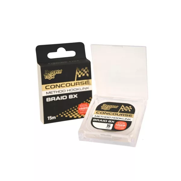 Benzár Concourse Braided Hooklink Przypon pleciony 15m 0,08mm
