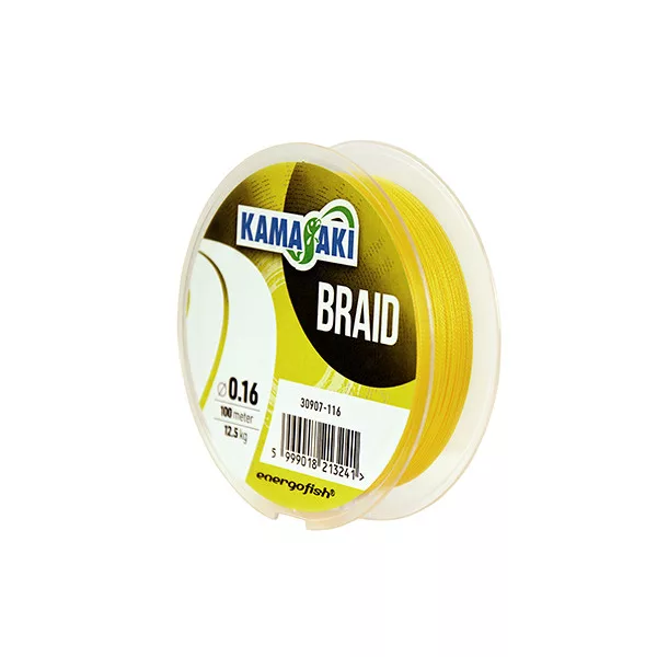 Kamasaki Braid Żółty 0,14mm 100m Plecionka Główna