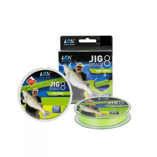 Żyłka L&K Jig Braid 0,15Mm 9.1 Kg 110M Lime Green