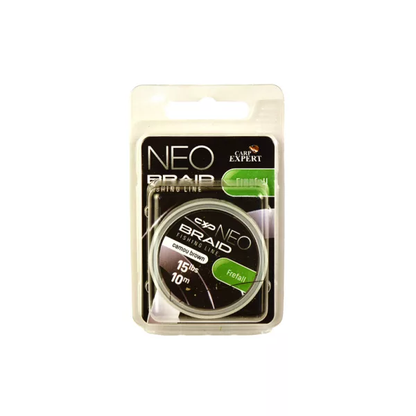 Carp Expert Neo Freefall Camou Brown 25lbs Odciążona Plecionka Przyponowa 10m