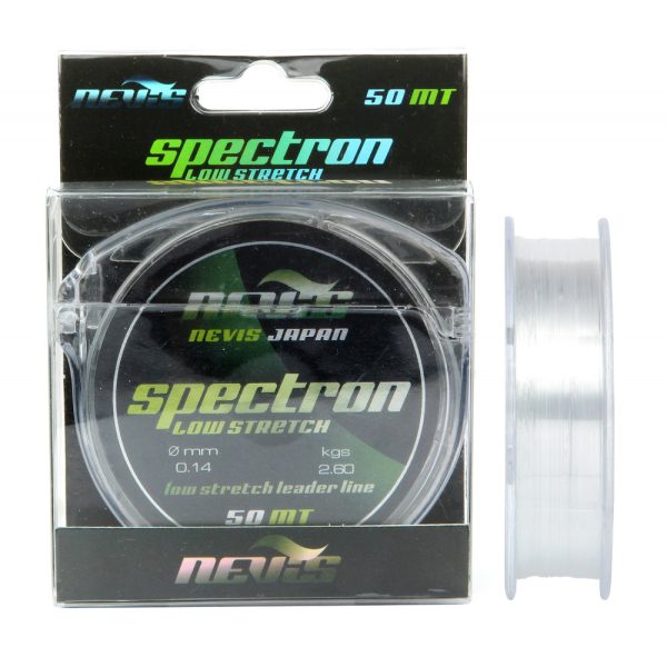 Nevis Spectron 50m 0.16mm Monofilamentowa żyłka przyponowa-Przezroczysty