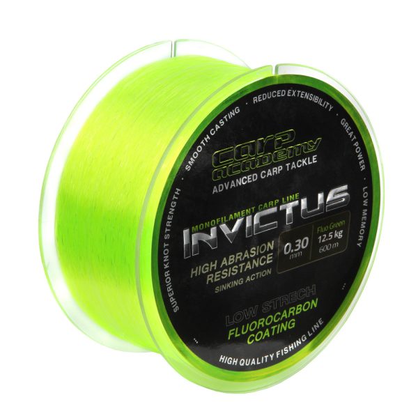 Carp Academy Invictus 600m 0.25mm Monofilowa żyłka główna-Fluo zielony
