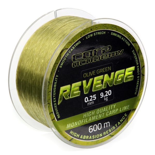 Carp Academy Revenge 600m 0.28mm Monofilowa żyłka główna-Zielony