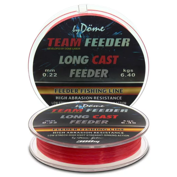 Haldorádó By Döme TF Long Cast 300m 0.18mm Monofilament żyłka główna-Czerwony