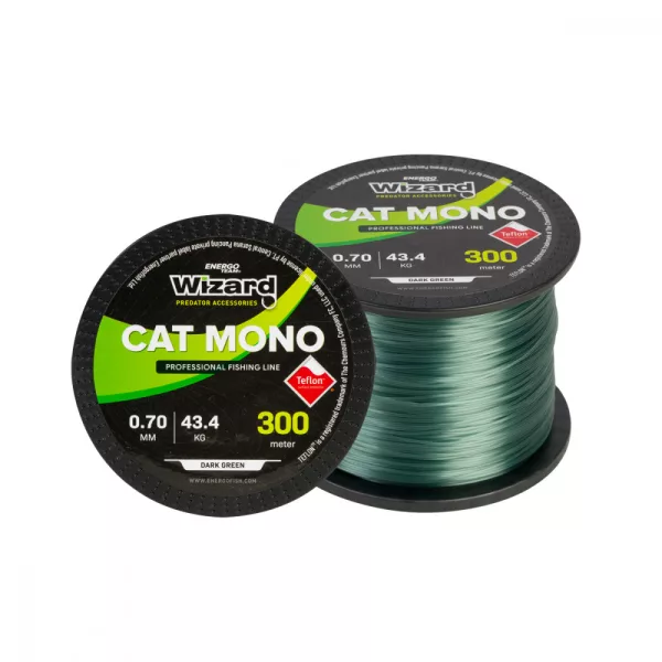 WIZARD CAT MONO 0.40MM 300M 19.6KG - Żyłka Główna - Żyłka Monofilamentowa
