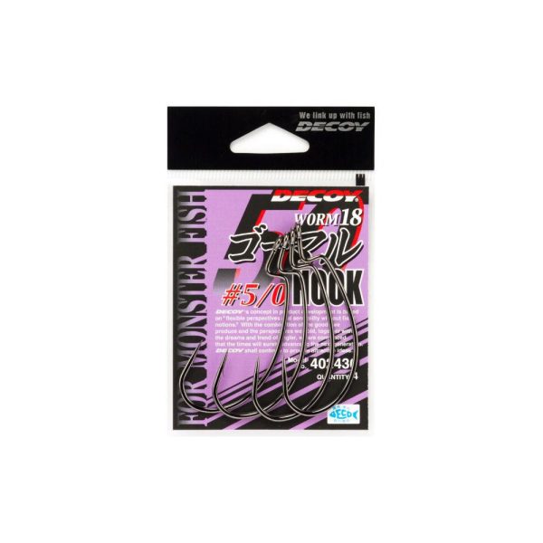 Decoy Worm 18 Go-Maru 5/0 Haczyk Offsetowy 4 szt.
