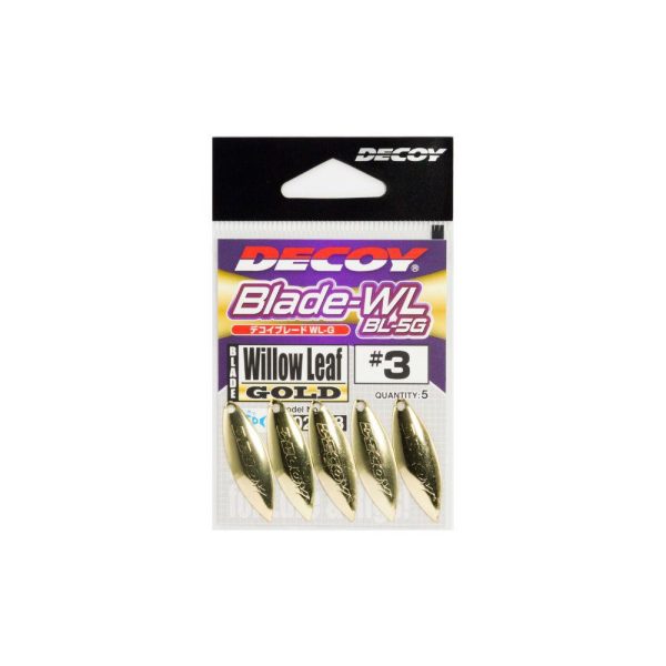Decoy BL-5G Willow Leaf Gold 3 Ostrze Spinner 5szt.