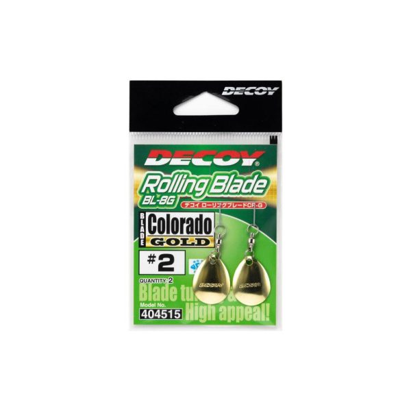 Decoy BL-8G Colorado Gold 2 Ostrze Spinnera z Krętlikiem 2szt