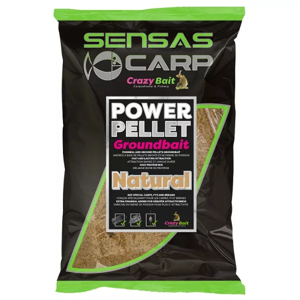 Sensas UK Power Pellet Naturalny Zanęta 2kg