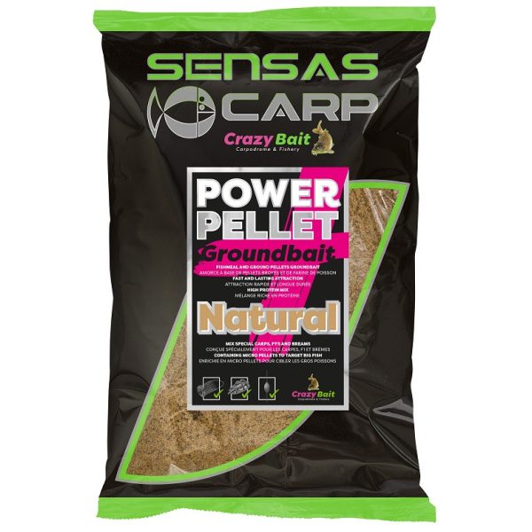 Sensas UK Power Pellet Plus Naturalny Zanęta 2kg