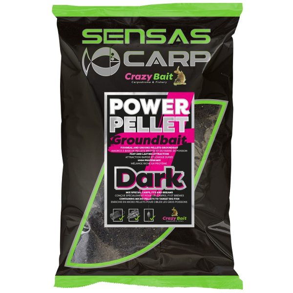 Sensas UK Power Pellet Plus Ciemny Zanęta 2kg