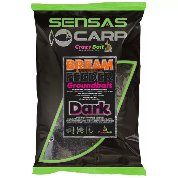 Sensas UK Karmnik leszczowy Ciemny Zanęta 2kg