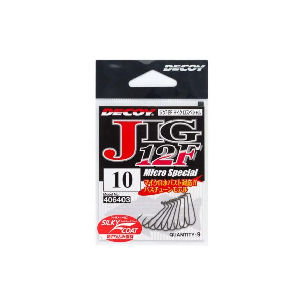 Decoy Jig12F Micro Special #10 Haczyk jigowy jednoramienny z oczkiem i zadziorem 9 szt.